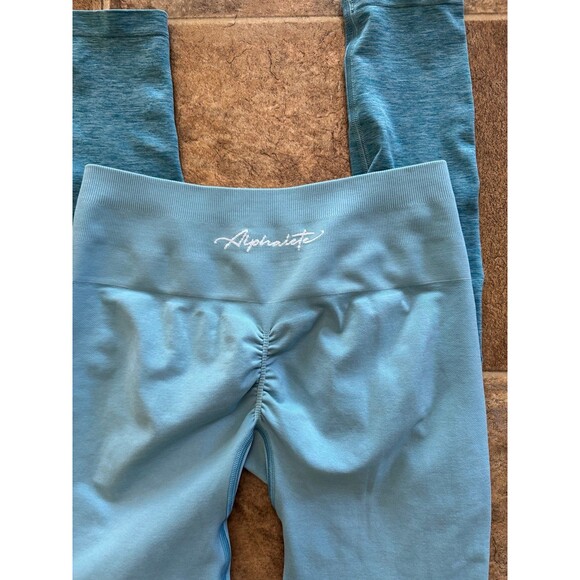 Alphalete Amplify Ombré Leggings Ocean Size Medium - Picture 6 of 10
